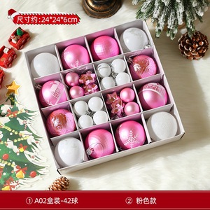 AYOYO Décorations de Noël Baril Boules colorées Arbre de Noël Petit Pendentif Accessoires Décoration suspendue Boule lumineuse - Product Image 5