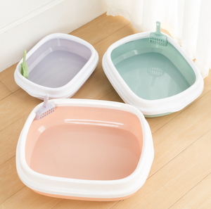 Wholesale Pet Supplies Folding Cat Litter box Cat Toliet Sifting Cat Litter Box with <strong>Pooper</strong> <strong>Scooper</strong> - Product Image 3