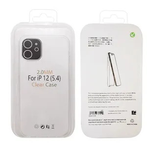 Designers de qualité fiables coque de téléphone 2mm tpu clair pour iphone 12 étui pour iphone 11 étuis avec emballage