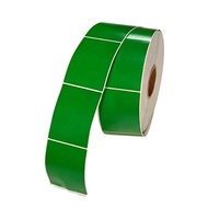 Rollo de Etiquetas Adhesivas Rectangulares de Vinilo para Codificación por Colores, Etiquetas de Codificación Coloridas para Oficina