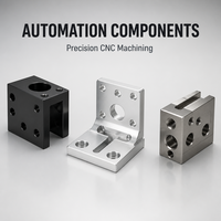 Pièces de base de machine usinées CNC sur mesure en acier inoxydable et aluminium, composants de précision pour équipements d'automatisation