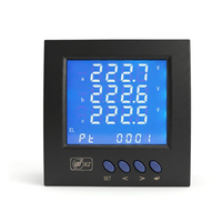 Medidor de Energía Multifunción de Alta Precisión Clase 0.5 Ydkz SEM9250 96x96mm Trifásico RS485 Modbus RTU con Pantalla Digital TFT a Color