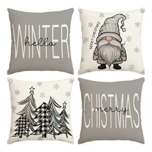 Chất Lượng Cao Vuông Bí Ngô Và Lá Phong Thiết Kế Nhà Lễ Tạ Ơn Mùa Thu Gối Và Đệm Trường Hợp Sơn Đệm Bìa - Product Image 5