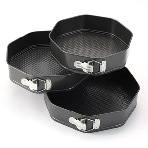 Thickened Carbon Steel Cake Mold Non Stick Octagonal Baking Pan Retractable Design For Home Baking - Product Image 3