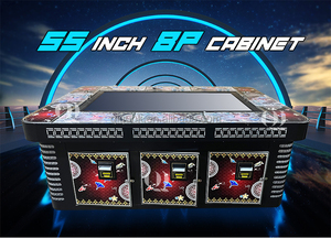 Qiqu Cá Sang Trọng Trò Chơi Bảng 8 Người Chơi 55/65 Inch Đồng Xu Hoạt Động Điện Tử Kim Loại Tủ Cho Đại Dương Vua Cá Hội Đồng Quản Trị - Product Image 6