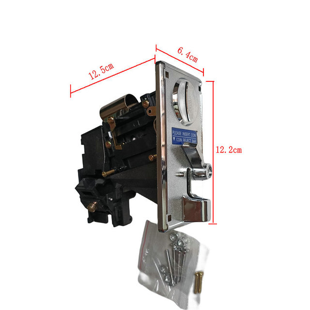 JSJM JSJM-TBQJ00214 Silver Plastic & Metal Coin Slot for Coin Operated Video Game Arcade Parts