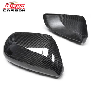 Coques de rétroviseurs latéraux en fibre de carbone véritable AISKA, à coller, pour Toyota Camry CHR Avalon <span class=keywords><strong>2018</strong></span>+ - Product Image 1