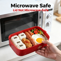Boîte à lunch en plastique pour enfants de 1500 ml, portable, micro-ondable, étanche, réchauffable, conteneur de stockage alimentaire pour étudiants, pour l'école, le pique-nique, le bureau