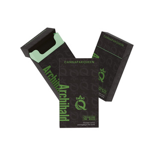 ISO chứng nhận tùy chỉnh sinh thái thân thiện Giấy gợn sóng thuốc lá đen hộp 60mm 70mm 84mm 98mm 109mm lật đầu hộp cuộn trước - Product Image 2