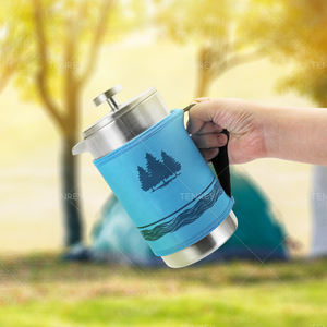 Cafetière à piston isotherme portable Tenrey 350ml 600ml 800ml en acier inoxydable pour camping et voyage, <span class=keywords><strong>sans</strong></span> poignée - Product Image 3