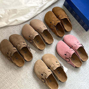 Sandales <span class=keywords><strong>Birkenstock</strong></span> en cuir véritable respirantes et antidérapantes pour hommes, tongs décontractées unisexes avec <span class=keywords><strong>semelle</strong></span> intérieure ultra-douce pour un confort quotidien - Product Image 2