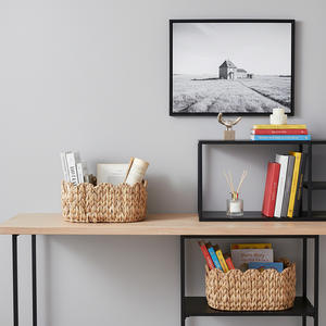 Panier de rangement tissé à la main, rectangulaire, 41x27x18cm, pour salle de bain, chambre à coucher, organisation des jouets et des articles divers - Product Image 2