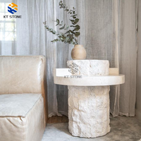 Table basse en marbre noir de luxe, moderne, en pierre naturelle, de haute qualité et durable, pour salon et extérieur, vente en gros KT