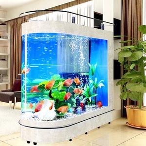 Acquario YUYI da 480L a Forma di Proiettile con Illuminazione e Ossigenazione, Vetro Trasparente per Soggiorno, Garanzia di 1 Anno - Product Image 6