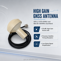 Antenne GPS GNSS à gain élevé 1575.42MHz 1561MHz, antenne active extérieure de type champignon avec connecteur BNC TNC SMA