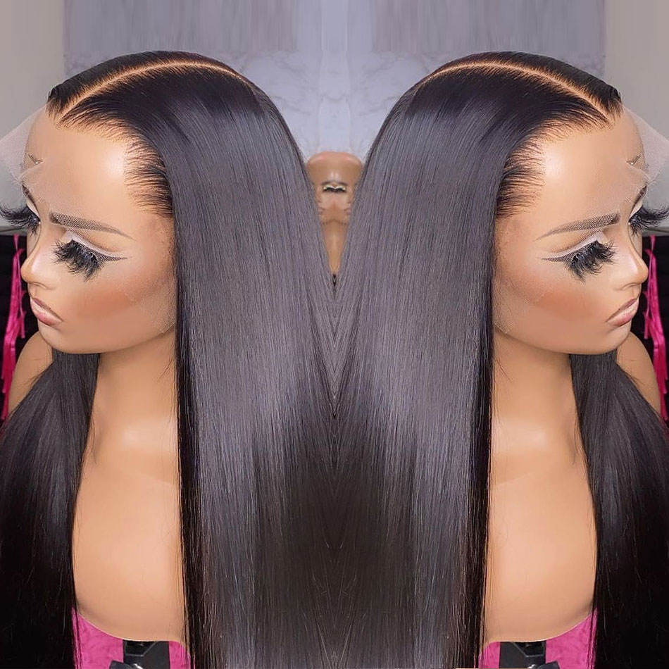 วิกผมลูกไม้ HD ทรงตรง