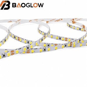 ติดตั้งง่าย ไฟ LED เทป 120LED/เมตร 2835 24V 10W/เมตร แผ่นทองแดงเคลือบบาง 5 มม. ตัดได้ทุกๆ 5 ซม. Ra=90 ไฟตกแต่งบ้าน - Product Image 4