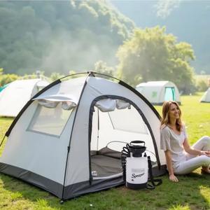 Vente flash - Pompe à air manuelle portable écologique facile à assembler, bouteille pulvérisatrice en plastique de 5 L, grande capacité, <span class=keywords><strong>kit</strong></span> de douche de camping en plein air - Product Image 2