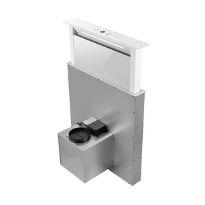 <span class=keywords><strong>Hotte</strong></span> aspirante à tirage descendant IDEA, <span class=keywords><strong>hotte</strong></span> de cuisson intelligente à tirage descendant électrique de table en acier inoxydable blanc coulissant - Product Image 3
