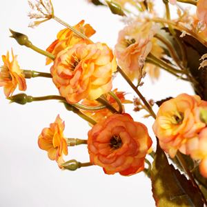 Künstliche Mehrköpfige Rose, Lebensechte Kunstblume Geeignet für Hochzeiten und Heimdekoration - Product Image 2