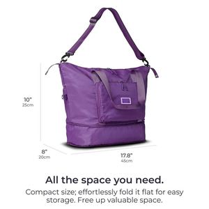 Large Waterproof <b>Gym</b> Sports Duffle Bags Custom Logo 2PCS Foldable Travel Beach <b>Tote</b> Bag for Woman - Product Image 2