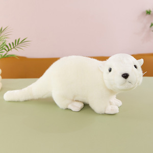 Jouets en peluche super doux Otter en gros, trois tailles, blanc et marron, cadeaux et jouets anti-ennui - Product Image 6