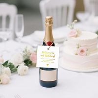 Étiquettes cadeaux personnalisées en feuille d'or métallique, étiquettes vierges inscriptibles pour baby shower, anniversaire, mariage, cadeaux, étiquetage, projet de bricolage