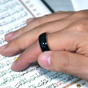 Cincin penghitung pintar Tasbih Qibla Muslim, mewah terkenal