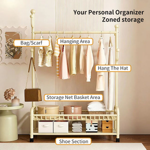 Appendiabiti Moderno in Ferro <span class=keywords><strong>da</strong></span> Terra a <span class=keywords><strong>Soffitto</strong></span> per Camera <span class=keywords><strong>da</strong></span> Letto e Soggiorno - Product Image 3