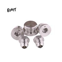 EMT 304 /316L Acier inoxydable Acier au carbone Hydraulique Hex JIC Npt Mâle 74 degrés Embout de tuyau conique