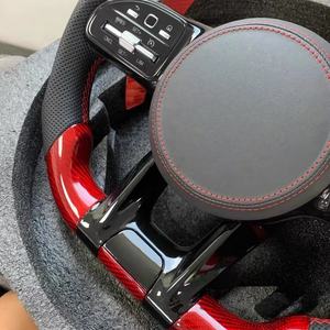 Pour Mercedes Benz <span class=keywords><strong>AMG</strong></span> C E <span class=keywords><strong>S</strong></span> classe G W204 W205 W222 G500 G55 G63 S500 S320 volant en Fiber de carbone forgé - Product Image 2