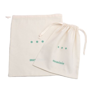 Sac à poussière en tissu personnalisé de luxe avec logo imprimé pour la promotion de sacs à main, pochette à vêtements en coton haut de gamme avec cordon de serrage - Product Image 1