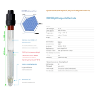 Testeur de pH à électrode en verre haute température certifié CE, capteur de pH RS485, détecteur de pH industriel personnalisable