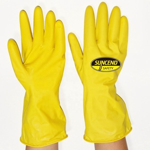 Suncend Safety Custom ized Frau Lange Super Latex Hitze beständige Geschirrs pülung Haushalts sicherheits handschuhe - Product Image 3