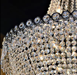 New Style Custom Hotel Villa Pendant <b>Lights</b> Home Staircase High Ceiling Luxury Led Crystal Chandeliers - Product Image 4