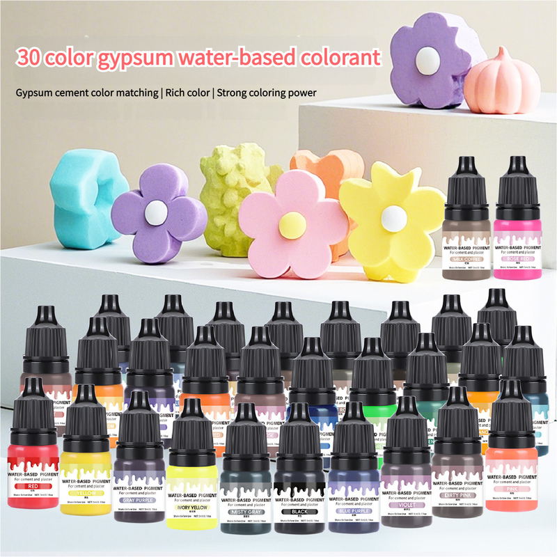 New Brightly Colored Water Based Gypsum