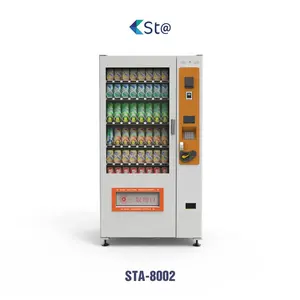 מכונת חטיפים משולבת משקאות חטיפים מזכוכית קדמית נגד ערפל גבוהה טרץ' אוטומטית למזון ומשקאות קלים