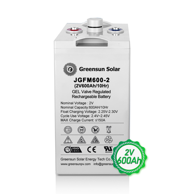2V 600ah Lead-acid Gel Battery 2V 400AH 500ah 600ah High Quality 2V600Ah Battery with 5 Years Warranty