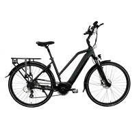 Bafang – vélo de ville électrique 250W, moteur Central de 28 pouces, batterie Shimano 8SP 10.4Ah, vélo de ville pour femmes avec support