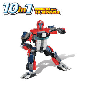 WOMA TOYS proprio marchio bambini 10 modello di alta qualità divertente trasforma <span class=keywords><strong>Robot</strong></span> per bambini Set di blocchi di mattoni fai da te - Product Image 2