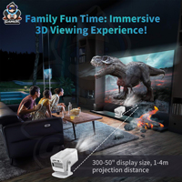Proyector de Juegos WiFi Inteligente de Alta Definición con Lámpara LED