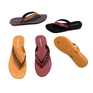 Tongs pour femmes en EVA multicolores avec accents métalliques, élégantes, pour un usage quotidien et de loisirs en été/printemps, écologiques - Product Image 6