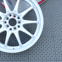 Llantas de carreras blancas de nuevo diseño 17x7 5x100 y 40, llantas de proveedor de China, novedad de