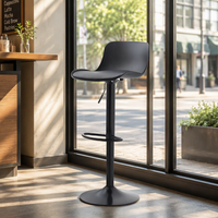 Tabourets de bar modernes réglables en similicuir rembourré, style nordique, pivotants, pour îlot de cuisine et comptoir
