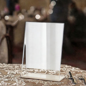 حامل لافتات متعدد الوظائف من WANHAN، نوع قائم بذاته، شفاف، مقاس 8.5×11 بوصة، لعرض المنشورات والقوائم، مع رسومات مقطوعة بالليزر للورش - Product Image 3