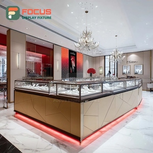 High Visibility Custom Jewelry Display Cabinet Manufacturer Wood Frame Commercial Store Showcase Cabinet - Product Image 1