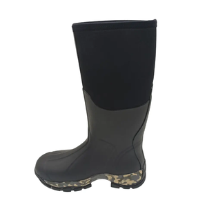 JDS Bottes <span class=keywords><strong>de</strong></span> <span class=keywords><strong>pluie</strong></span> à la mode imperméables en caoutchouc noir personnalisées pour hommes et femmes - Product Image 4