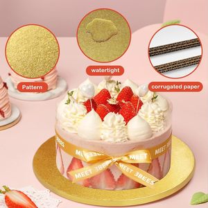 Eco-friendly Recycled Materials Double Side PE Coated Food Grade Round Cake Base Board Smooth Edge Customized Design - Product Image 4