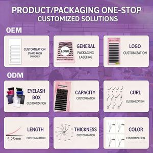 10 paires de faux cils greffés, doux et confortables, cils multicouches, vente en gros - Product Image 6