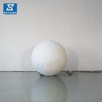 Modèle de lune gonflable personnalisé de couleur claire pour la décoration publicitaire d'événements extérieurs du Festival de la Mi-Automne